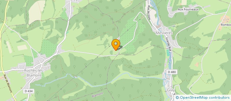 localisation de l'entreprise MADAME CECILIA DONZELOT  ROCHES-LES-BLAMONT