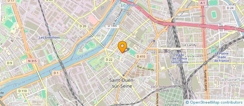 localisation de l'entreprise MADAME CECILIA FERNANDEZ-PALACIOS DE PORRAS à SAINT-OUEN-SUR-SEINE