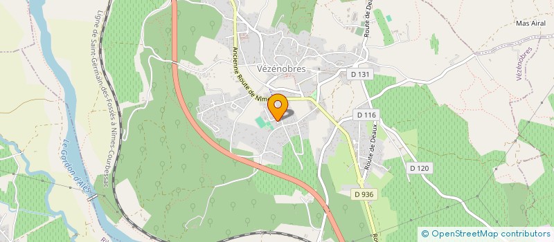 localisation de l'entreprise MADAME CECILIA FRIGOULIER  VEZENOBRES