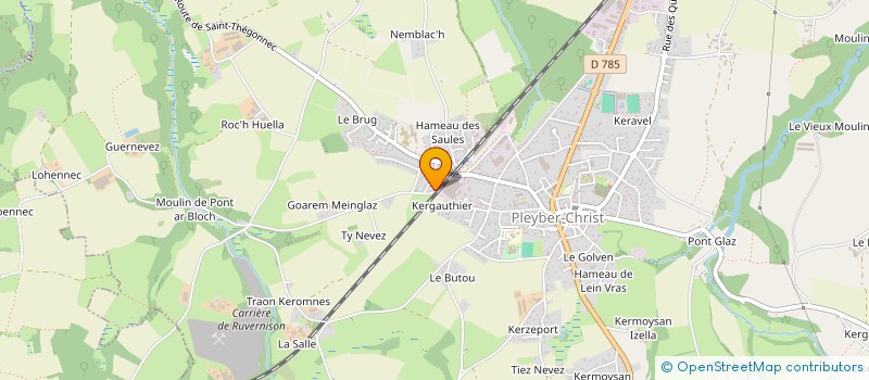 localisation de l'entreprise MADAME CECILIA GUELOU  PLEYBER-CHRIST