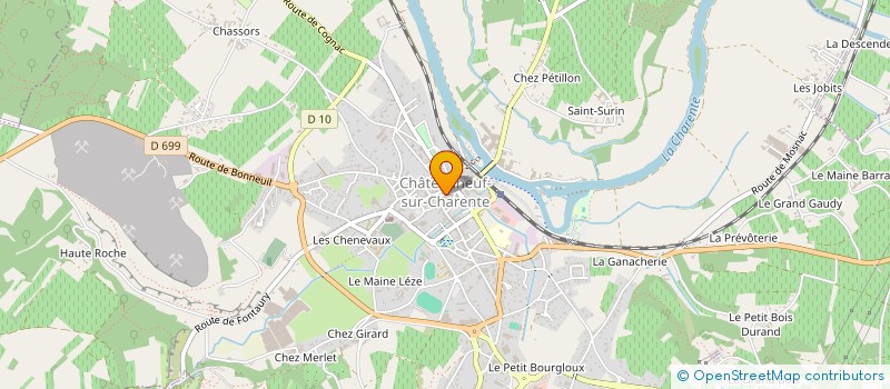 localisation de l'entreprise MADAME CECILIA HAUTEFEUILLE à CHATEAUNEUF-SUR-CHARENTE