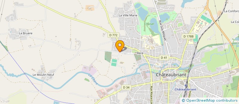 localisation de l'entreprise MADAME CECILIA JOUIS  CHATEAUBRIANT