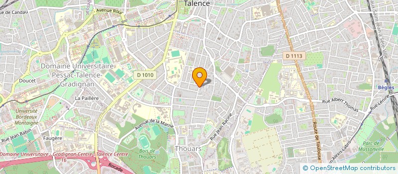 localisation de l'entreprise MADAME CECILIA LAPEYRE  TALENCE