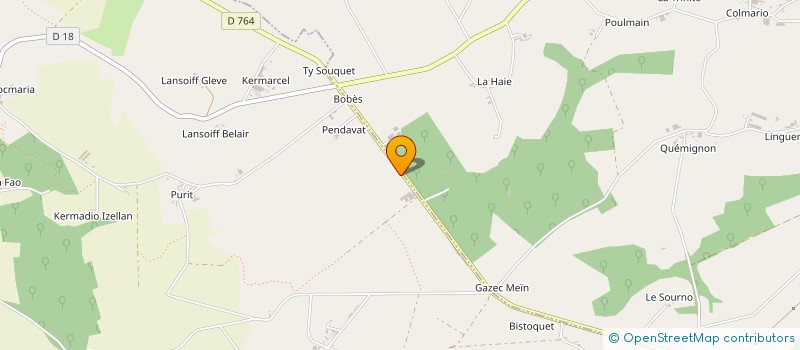 localisation de l'entreprise MADAME CECILIA LE GAL  CLEGUEREC