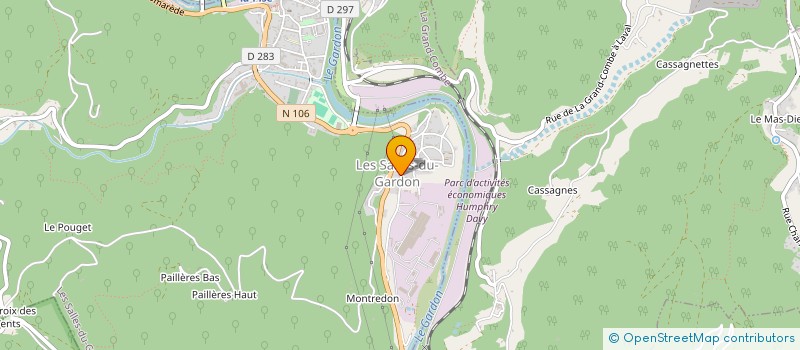 localisation de l'entreprise MADAME CECILIA MARTINEZ  LES SALLES-DU-GARDON