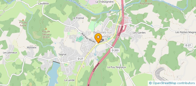 localisation de l'entreprise MADAME CECILIA MATHIEUX  BESSINES-SUR-GARTEMPE