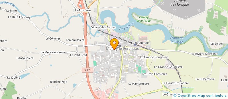 localisation de l'entreprise MADAME CECILIA MAUTROT  MARTIGNE-FERCHAUD