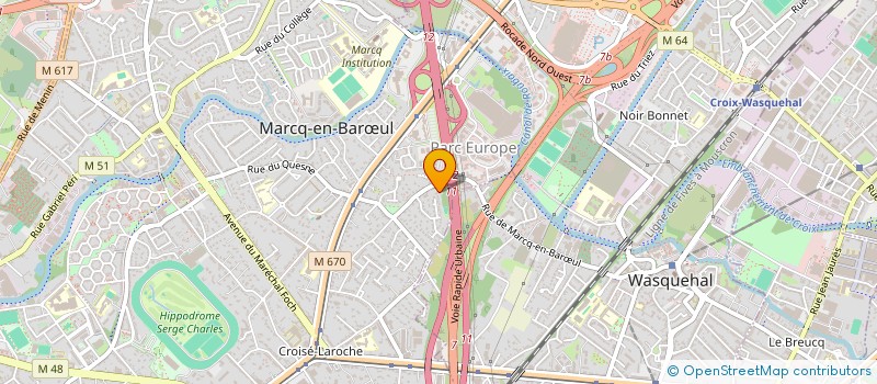 localisation de l'entreprise MADAME CECILIA MEFTALI à MARCQ-EN-BARŒUL