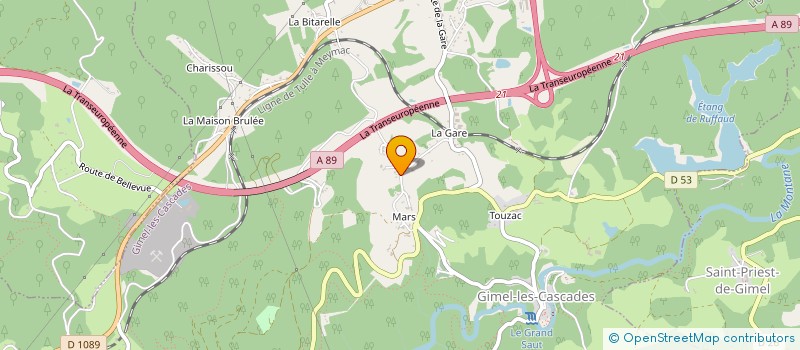localisation de l'entreprise MADAME CECILIA PELISSIER à GIMEL-LES-CASCADES