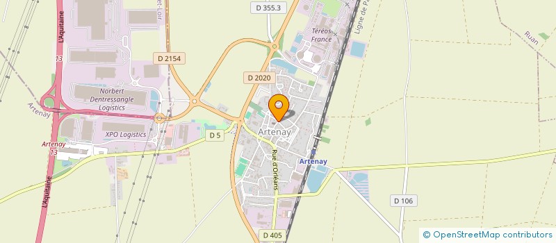 localisation de l'entreprise MADAME CECILIA PEREIRA à ARTENAY