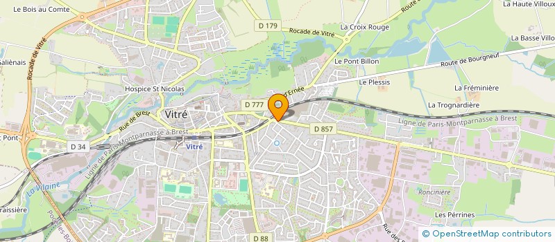 localisation de l'entreprise MADAME CECILIA PIGNANT  VITRE