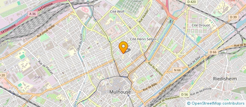 localisation de l'entreprise MADAME CECILIA PILLARD  MULHOUSE