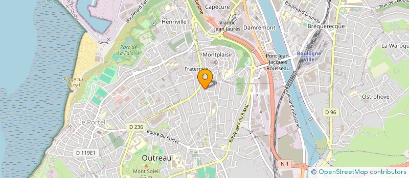 localisation de l'entreprise MADAME CECILIA PRUVOST  OUTREAU