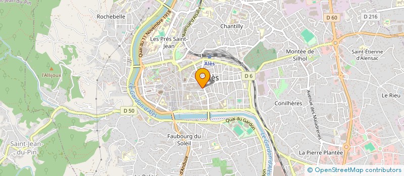 localisation de l'entreprise MADAME CECILIA RIVIERE  ALES