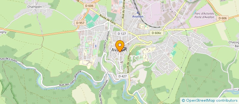 localisation de l'entreprise MADAME CECILIA SAUTREAU  AVALLON