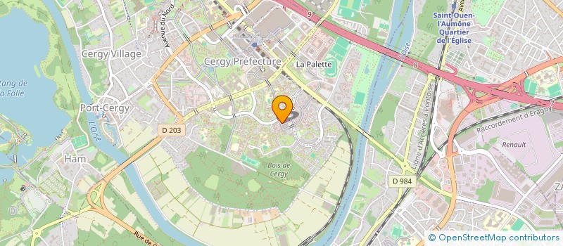 localisation de l'entreprise MADAME CECILIA TONY  CERGY