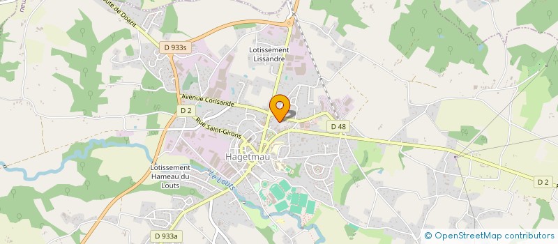 localisation de l'entreprise MADAME CECILIA TORRESSAN  HAGETMAU