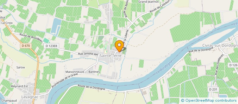 localisation de l'entreprise MADAME CECILIA TREMBLO  SAINTE-TERRE