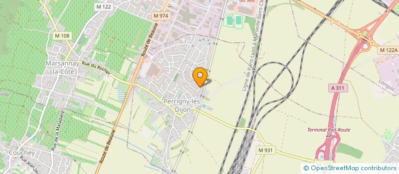 localisation de l'entreprise MADAME CECILIA VERNET  PERRIGNY-LES-DIJON