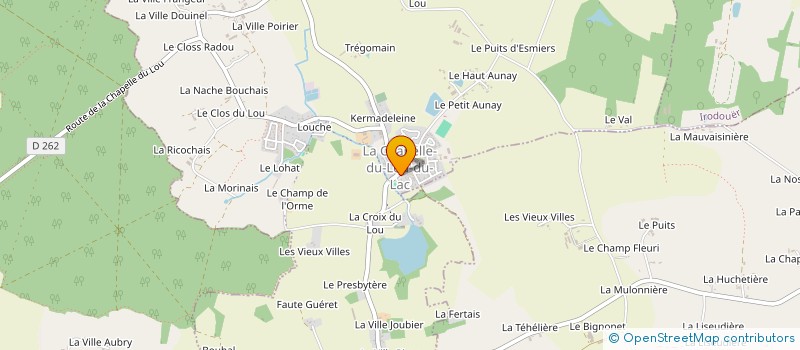 localisation de l'entreprise MADAME CECILY CHEVALIER  LA CHAPELLE DU LOU DU LAC