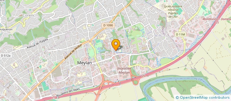 localisation de l'entreprise MADAME CECILY MONTAGNE à MEYLAN