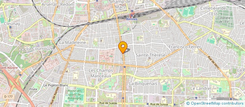 localisation de l'entreprise MADAME CECYL MANGWA  RENNES