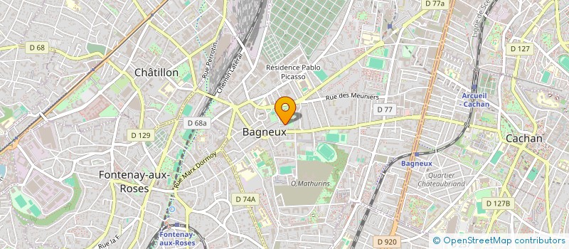 localisation de l'entreprise MADAME CEDELLIA TAUREL  BAGNEUX