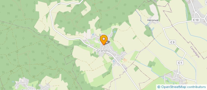 localisation de l'entreprise MADAME CEDRIC PAILLIER  GRANDRU