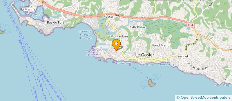 localisation de l'entreprise MADAME CEDRINE LAMBERT à LE GOSIER