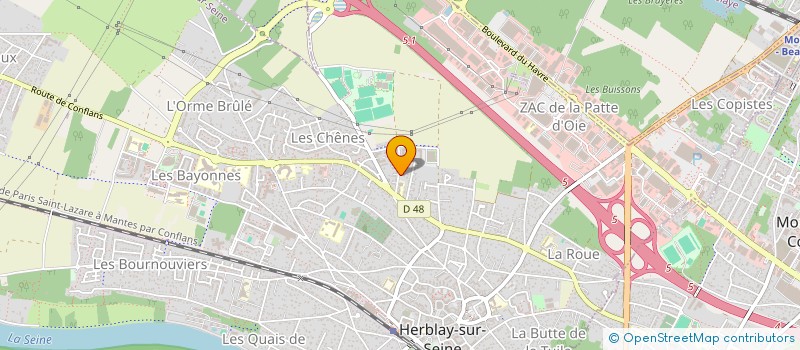 localisation de l'entreprise MADAME CEFIYETOU TOURE  HERBLAY-SUR-SEINE