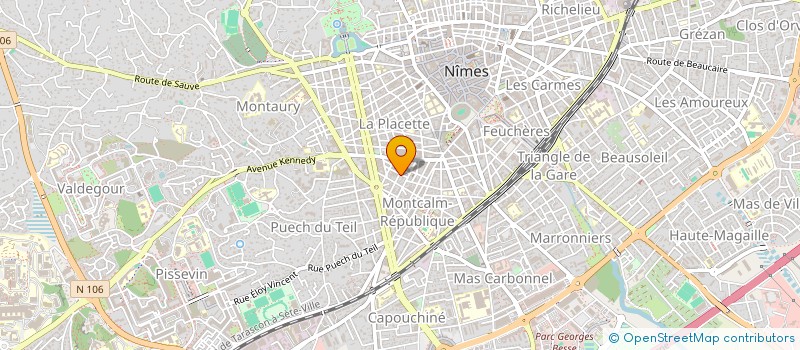 localisation de l'entreprise MADAME CELENIE DEBRY  NIMES