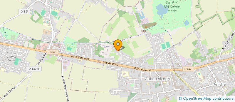 localisation de l'entreprise MADAME CELENIE GERMAIN  AUBERCHICOURT