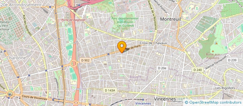 localisation de l'entreprise MADAME CELESTE BADIAH à MONTREUIL
