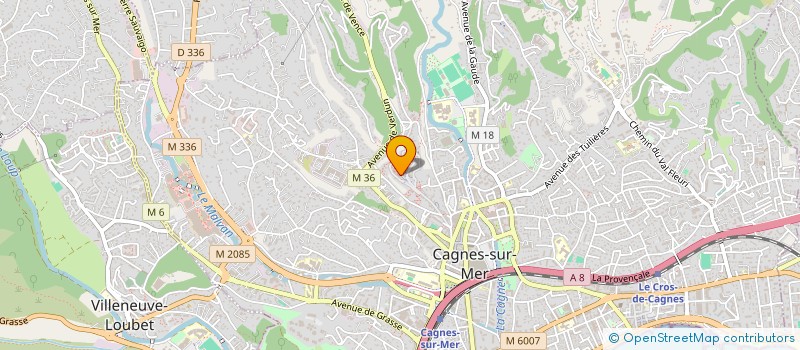 localisation de l'entreprise MADAME CELESTE GUEDJ à CAGNES-SUR-MER