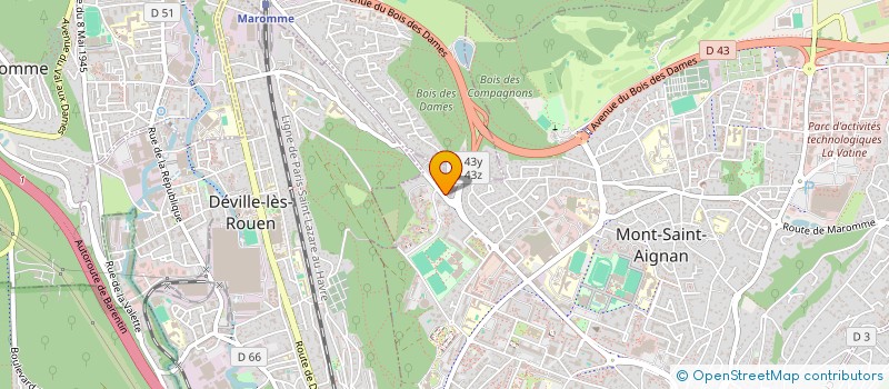 localisation de l'entreprise MADAME CELESTE HYDE  MONT-SAINT-AIGNAN