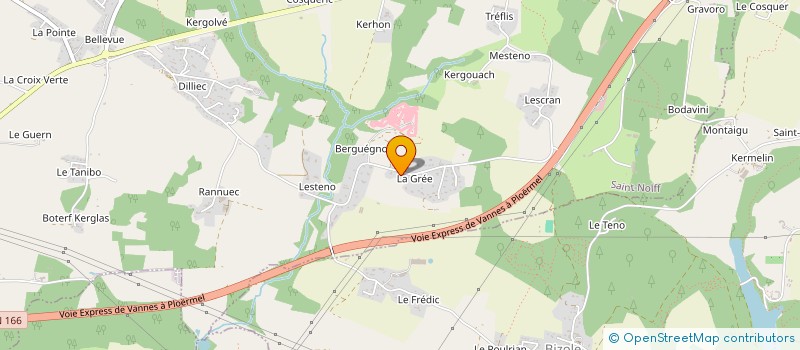 localisation de l'entreprise MADAME CELESTE LE MERLUS  ELVEN