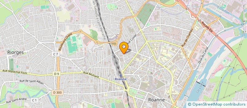 localisation de l'entreprise MADAME CELESTE LHUGUENOT à ROANNE