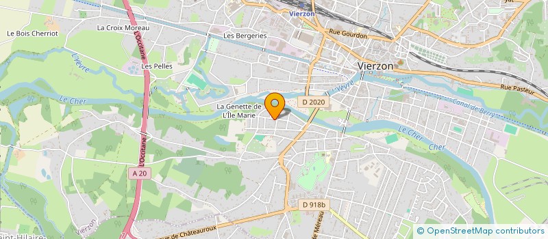 localisation de l'entreprise MADAME CELESTE MARAZITA ORTIZ  VIERZON