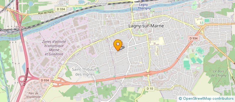 localisation de l'entreprise MADAME CELESTINA LUMINGIKI  LAGNY-SUR-MARNE