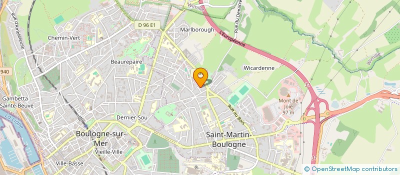 localisation de l'entreprise MADAME CELESTINE MEURISSE à SAINT-MARTIN-BOULOGNE