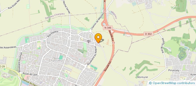 localisation de l'entreprise MADAME CELESTINE MUNCH  CHASSIEU