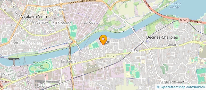 localisation de l'entreprise MADAME CELIA ALBERTONE  DECINES-CHARPIEU