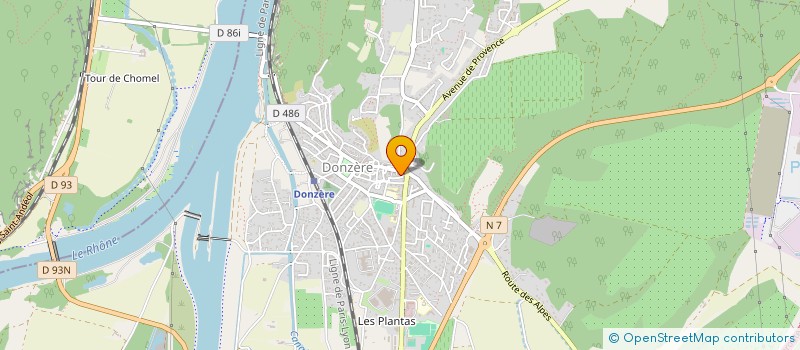 localisation de l'entreprise MADAME CELIA AMAND à DONZERE