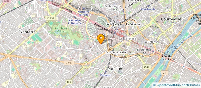 localisation de l'entreprise MADAME CELIA AMEZIANI  PUTEAUX