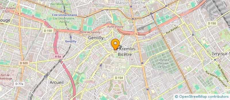 localisation de l'entreprise MADAME CELIA AOUCHICHE  LE KREMLIN-BICETRE