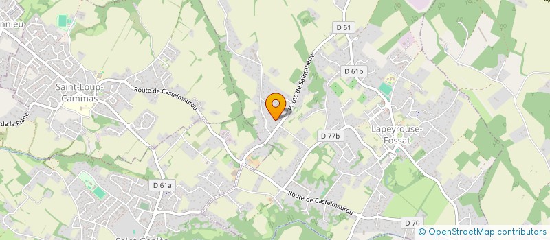 localisation de l'entreprise MADAME CELIA ARIBAUD  LAPEYROUSE-FOSSAT