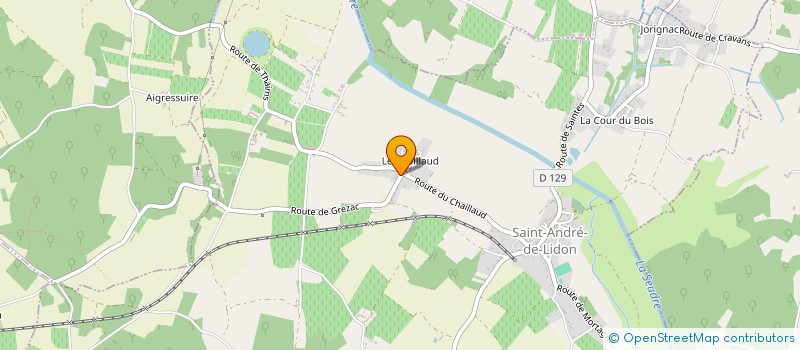 localisation de l'entreprise MADAME CELIA ARNOUX  SAINT-ANDRE-DE-LIDON