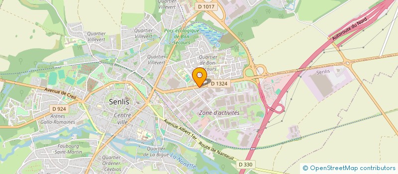 localisation de l'entreprise MADAME CELIA AUBERT  SENLIS