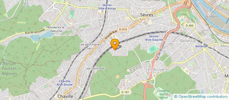 localisation de l'entreprise MADAME CELIA BACRI à SEVRES