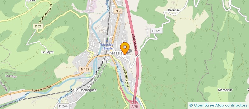localisation de l'entreprise MADAME CELIA BARTHOMEUF à MASSIAC